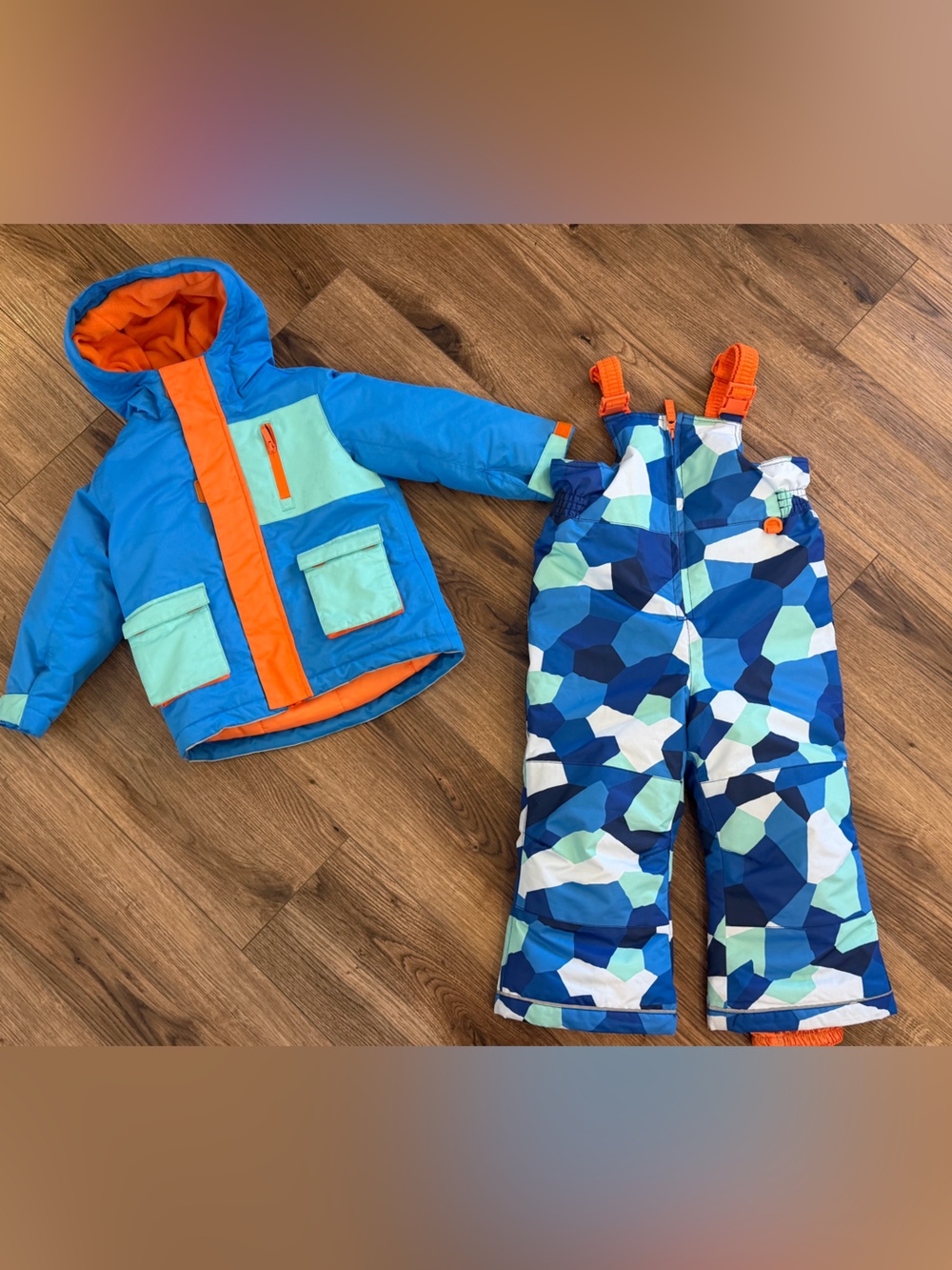 Hanna Andersson Kids Snow Jacket & Bib Pants Set Size 4
